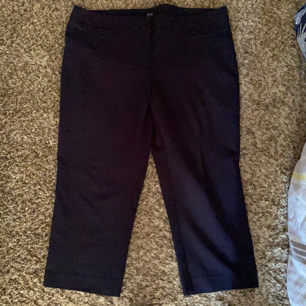 Navy blue dress capris